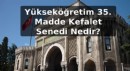 Yükseköğretim 35. Madde Kefalet Senedi Nedir?