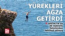 Yürekleri ağza getirdi! Antalya'da 30 metrelik falezlerden tehlikeli atlayış
