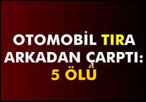 Gölbaşı'nda kaza; 5 ölü