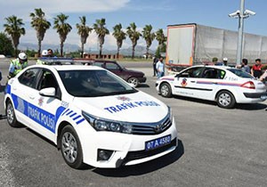 Antalya'da trafik denetimi