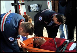 İnşaattan düşen işçi yaralandı
