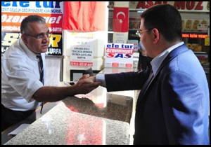 Tütüncü otogar esnafını ziyaret etti
