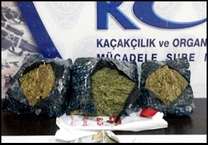 Pansiyona uyuşturucu baskını: 2 gözaltı