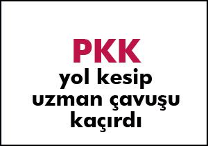 PKK yol kesip uzman çavuşu kaçırdı