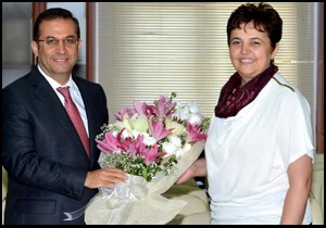 Vali Türker, kent konseyini ziyaret etti