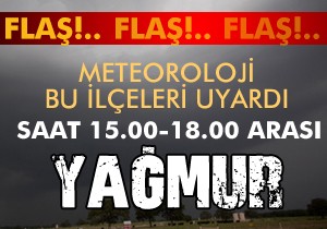 Yağmur uyarısı