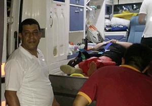 Yanartaş'ta mahsur kalan kadın kurtarıldı