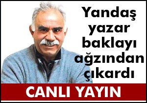 Yandaş yazar baklayı ağzından çıkardı