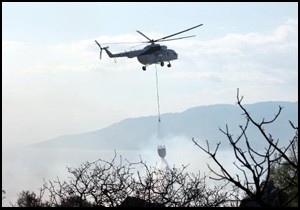 Kumluca'da orman yangını