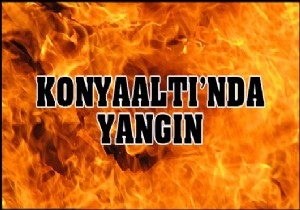 Konyaaltı'nda yangın