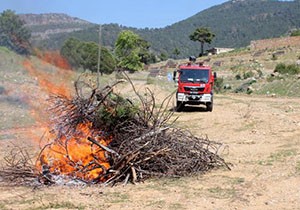 Gazipaşa'da orman yangını tatbikatı
