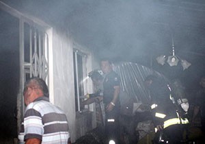Gazipaşa'da ev yangını