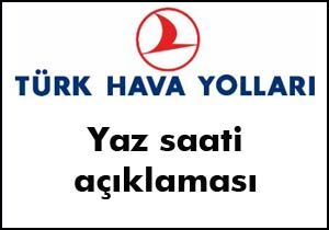 THY'den yaz saati düzenlemesi