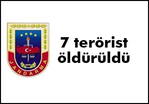 7 terörist ölü ele geçirildi