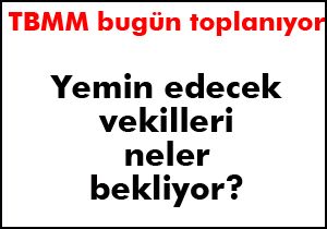 Vekiller bugün yemin edecek