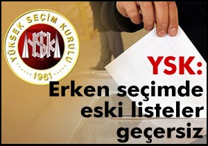 YSK; seçimi daha da erkene alabiliriz