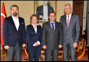 Fraport AG Başkanı Dr. Stefan Schulte'den, Vali Türker'i ziyaret