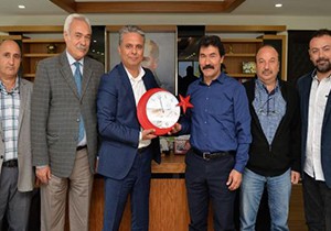 Sendikacılardan Başkan Uysal'a ziyaret